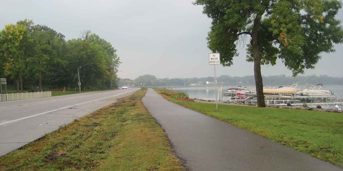 clear like paved bike trail